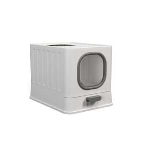 <b>Cat</b> <b>Litter</b> Box Square 65L Plastic Fully Enclosed Odor Control Easy Clean For <b>Cats</b> - Product Image 5