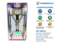 Impresora Automática de Arte en Azúcar 3D, Grado Comercial, Acero Inoxidable 304, 170x170mm, para Food Trucks y Mercados Nocturnos, Certificación CE, FDA, FCC