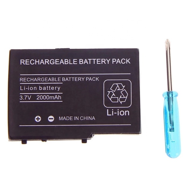 2000mAh 3.7V Rechargeable Lithium-ion Battery for Nintend DS Lite Replacement Battery Pack With Mini Screwdriver