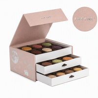 Boîte cadeau pour gâteaux de lune faite à la main, gaufrée, de qualité alimentaire, recyclable, écologique, options personnalisées, boîtes rigides en papier fantaisie, fermeture magnétique