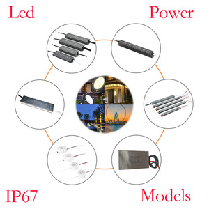 Ac ke dc led kekuatan 100w, ultra ramping transformer tahan air 12/24v driver 18w 24w 36w 48w 72w IP67 60w kotak cahaya ultra tipis - Product Image 2
