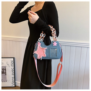 Bolso mini de mezclilla estilo japonés sexy para <span class=keywords><strong>mujer</strong></span>, nuevo estilo 2026, gran capacidad, bolso de hombro/cruzado. - Product Image 4