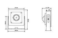 Caméra IP Mini PoE 8MP, objectif Pinhole 3,7 mm 8MP, micro intégré, visualisation à distance P2P, détection de mouvement humain