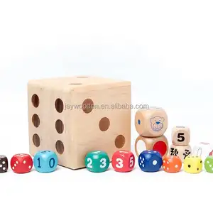 6 Sided Dice Games 16mm 19mm Manufacturers Custom Engrave Printed Bulk Dice Wholesale Custom Wooden Dice
