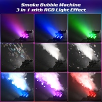 Machine à bulles de fumée 1500W, télécommande DMX512, 18 LED RGB, machine à bulles de fumée pour mariage, DJ, fête, club, Halloween