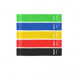 Échantillon Gratuit - Ensemble de 5 Bandes de Résistance en Caoutchouc Naturel/TPE Imprimées avec Logo Personnalisé pour la Musculation et le Fitness, Durables et Imperméables - Product Image 4