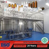Usine clé en main intégrée : Ligne de lavage, de remplissage, de bouchage et de scellage de flacons
