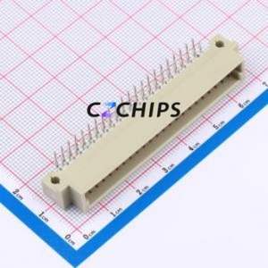 9001-35441C00A DIN41612 Connector Bent Lead Through Hole,P=2.54mm Connector 44P 2 2.54mm Right Angle Insert - Product Image 1