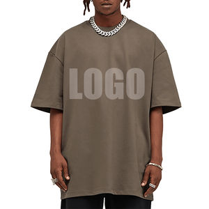 Venta al por mayor 425gsm 100% Cotton Street Tees Custom Oversized Premium Unisex Blanks World's Heavest Knitted Fabric - Product Image 6