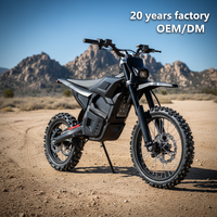 Motocicleta Eléctrica Todoterreno de Alta Potencia 5500W para Adultos, Nueva Tendencia de Fábrica, Motocross con Batería de 60V 27Ah y Velocidad de 70km/h
