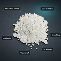 Im Dunkeln Leuchtende Epoxid-Flocken UV-Beständig Wasserdicht Langlebiges Leuchtendes Aggregat für Epoxidboden Sichtbeton-Pflasterung
