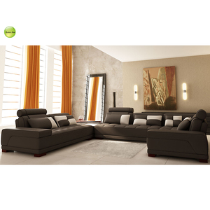 Sectionnel <span class=keywords><strong>en</strong></span> cuir contemporain: conception <span class=keywords><strong>en</strong></span> forme de <span class=keywords><strong>L</strong></span>, canapé <span class=keywords><strong>en</strong></span> forme de U sectionnel <span class=keywords><strong>en</strong></span> cuir europé<span class=keywords><strong>en</strong></span> post-moderne dans le salon - Product Image 1