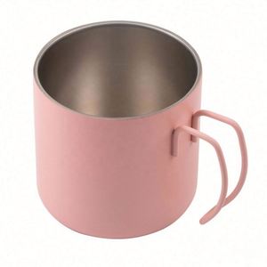 แก้วกาแฟแบบพกพา สแตนเลสสองชั้น พิมพ์ลายโลโก้ - Product Image 2