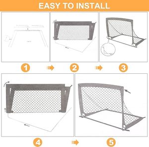 Ensemble de but de football pour enfants <span class=keywords><strong>Amazon</strong></span>-2 filets de football pour tout-petits, équipement d'entraînement, ballon de football - Product Image 6