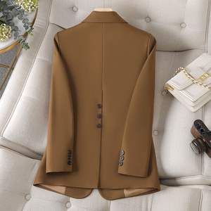 Traje Personalizado <span class=keywords><strong>de</strong></span> Fábrica <span class=keywords><strong>Blazer</strong></span>, Traje <span class=keywords><strong>de</strong></span> <span class=keywords><strong>Mujer</strong></span> Casual <span class=keywords><strong>de</strong></span> <span class=keywords><strong>Oficina</strong></span> <span class=keywords><strong>de</strong></span> Color Sólido con un Solo Botón, <span class=keywords><strong>Blazer</strong></span> <span class=keywords><strong>de</strong></span> <span class=keywords><strong>Mujer</strong></span> Elegante y Delgado - Product Image 4