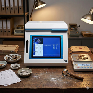 Testeur de carats d'or portable à prix de gros |   Analyseur intelligent de métaux précieux XRF à une touche pour bijouterie et commerces de financement - Product Image 1