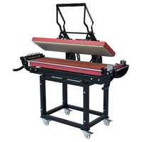 Presse à sublimation à double chauffage Baiyin pour lanières, impression manuelle de rubans, 25x100CM, transfert thermique, acollador