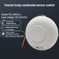 Interrupteur de détection de présence humaine TUODI MmWave, intelligent, haute sensibilité, économie d'énergie, 800W, interrupteur mural, portée de détection 3-5M