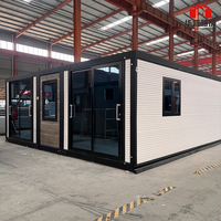 Casa Contenedor de Lujo al por Mayor de 20 Pies y 40 Pies, Casa Prefabricada Plegable Tipo Villa de 3 y 6 Dormitorios, Panel Sándwich de Acero, Casas Prefabricadas Modernas