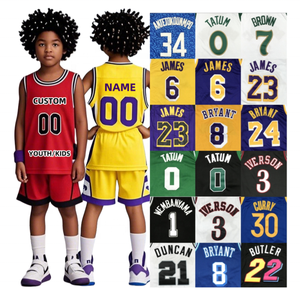 Camiseta Deportiva de Malla de Secado Rápido con Bordado de James 6, Bryant 24, Tatum 0, Durant 35 y Garnett para Niños y Jóvenes, Uniforme Deportivo de Baloncesto - Product Image 3