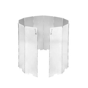 Pare-vent pliable en aluminium, 4 tailles, 8 plaques, pour l'extérieur, déflecteur pliable, protection pour poêle, pare-vent de camping - Product Image 1
