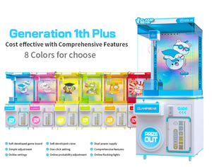 <span class=keywords><strong>Mini</strong></span> Tiếng Anh ngôn ngữ kim loại Claw cần cẩu máy cho đồng xu Pusher Đồ chơi nhựa <span class=keywords><strong>mini</strong></span> Đẩy Đồ chơi cần cẩu với trò chơi sang trọng phương thức thanh toán - Product Image 2