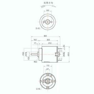 Kunogshun Groothandel 25Mm Lengte 21Mm Diameter R140 Versnelling Gratis <span class=keywords><strong>3</strong></span>-6V Dc Micro Mini Motor Voor Diy <span class=keywords><strong>Arduino</strong></span> Robot Auto Speelgoed Accessoires - Product Image 6