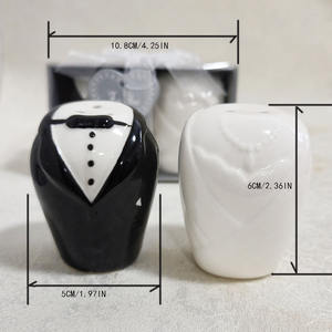 Juego de Regalo de Cerámica para Novios, Regalo de Boda, Juego de Tarros de Condimento Creativos de Cerámica para Cocina y Hogar - Product Image 2