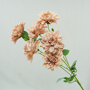 Bán Buôn Giá Rẻ Dahlia Hạt Giống Nhân Tạo Hoa Dahlia Hoa Nhân Tạo Chất Lượng Cao Lụa Hoa Trang Trí - Product Image 1