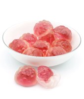 Bonbons gélifiés 3D pelables, saveur raisin, en vrac, pour la vente en gros