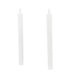 Produits de haute qualité a mené le blanc bougies bougies longues à piles led