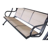 Balançoire de jardin avec auvent, pergola et gazebo, banc rembourré d'extérieur pour hamac ou patio