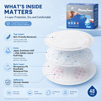 Mummyfriend Super Soft Disposable Three-Dimensional SAP Absorbent Leak Proof Breathable Maternity Breast Pads