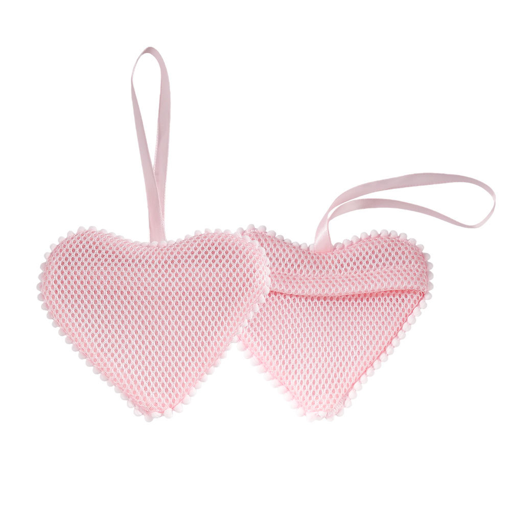 En forme de coeur rose