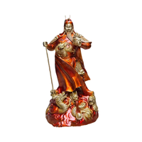Kowloon Guan Gong Le dieu de la richesse invite la richesse à se tenir sur l'épée Guan Gong Stands Guan Gong Places Statues de Bouddha