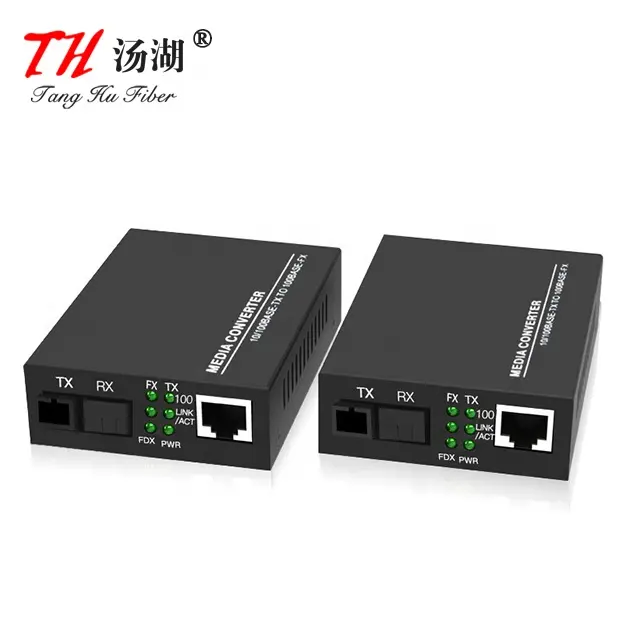 HTB-3100A/B Netlink 10/100M SM duy nhất sợi SC sợi quang thiết bị quang Ethernet RJ45 thu phát phương tiện truyền thông chuyển đổi 5% ~ 90%