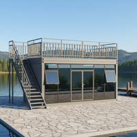 Villa en conteneurs préfabriquée modulaire à deux étages avec vue panoramique, respectueuse de l'environnement et économique