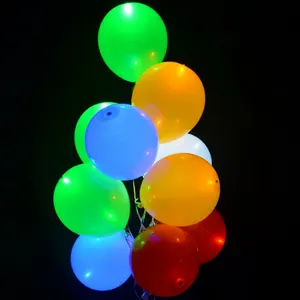Globos led brillantes para fiesta de cumpleaños, luces parpadeantes, decoraciones