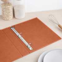 A4 Lin Vegan Cuir Lay Flat Photocard Photo Card Album Dossier de Fichiers Organisateur de Documents 3 4 Classeur à Anneaux pour Kpop Collector