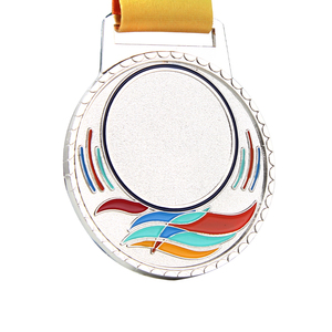 Vente en gros d'activités sportives Metal Crafts Awards Medals <span class=keywords><strong>of</strong></span> <span class=keywords><strong>Honor</strong></span> Médailles en métal vierges personnalisées bon marché avec ruban de couleur - Product Image 4
