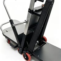 Chariot monte-escalier électrique à chenilles conforme CE, capacité 90 étages, avec frein moteur robuste pour entrepôts et magasins