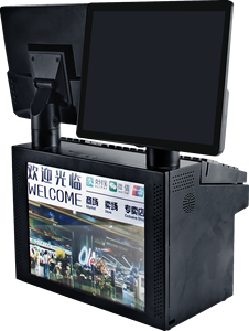 Sabao-impresora <span class=keywords><strong>tpv</strong></span> <span class=keywords><strong>pos</strong></span> de 15,6 + 15,6 pulgadas, dispositivo con pantalla HD única, teclado y cajón de efectivo, windows y cajero - Product Image 5