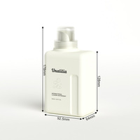 Bouteille pulvérisateur ronde à gâchette blanche de 500 ml - Bouteille de pompe à savon liquide en plastique - Bouteille de détergent à lessive de 600 ml