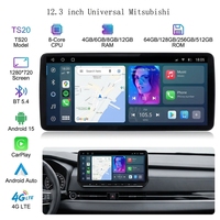 Écran radio de voiture Android sans fil KZS personnalisé de 12,3 pouces, lecteur multimédia DVD GPS, navigation pour Mitsubishi Pajero 2005-2011