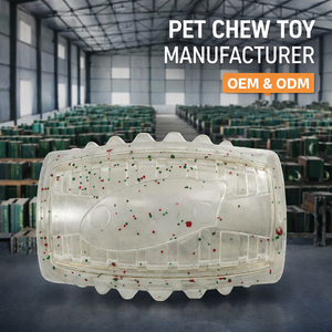 Rolling Dog Toys for Aggressive Chewers Chew <b>Roller</b> Toy TPR Interactive Dental Dog Chew Toy With Built in Squeaker Custom Logo - Product Image 1