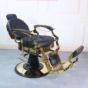 Muebles y Equipos para Salón de Belleza, Silla de Barbero Hidráulica Reclinable Vintage para Peluquería - Product Image 5