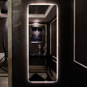 Rectángulo grande policía militar <span class=keywords><strong>de</strong></span> <span class=keywords><strong>pie</strong></span> <span class=keywords><strong>de</strong></span> longitud completa iluminado led inteligente <span class=keywords><strong>espejo</strong></span> - Product Image 6