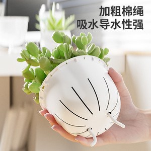 Pot de fleurs transparent en plastique pour bureau, auto-arrosant, pour hydroponie et culture aquatique, fabriqué par moulage par injection - Product Image 2