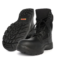 Bottes de sécurité d'entraînement tactique avec protection contre les chocs et les perforations Matériau supérieur en cuir véritable