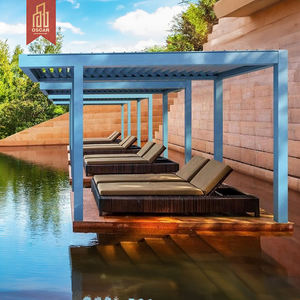 Gazebo Plegable Vertical Eléctrico Resistente al Viento, Fácil de Montar, con Techo Retráctil <span class=keywords><strong>y</strong></span> Toldo de PVC - Product Image 2